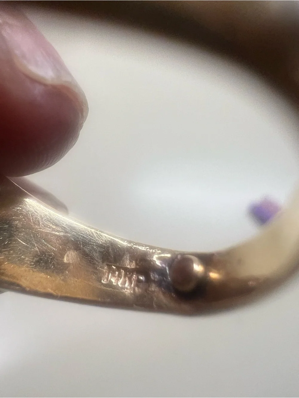 Men’s Vintage 14K Yellow Gold Diamond Nugget Ring Size 8 5.1g 0.35ct